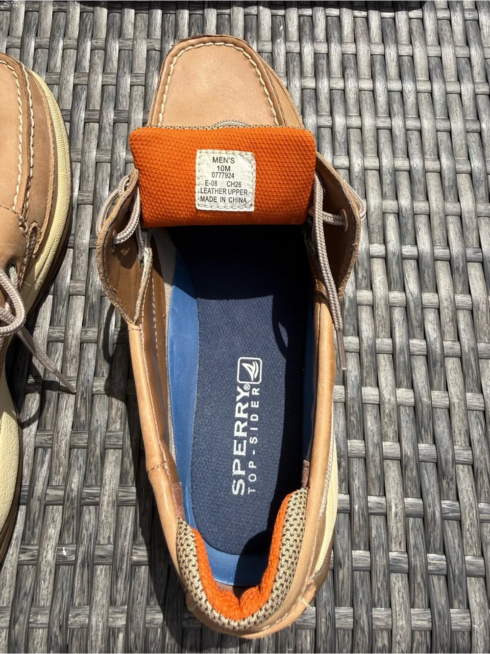Sperry Light Brown Leather Top Siders